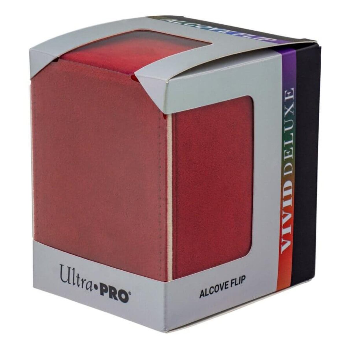 ULTRA PRO DECK BOX Vivid Deluxe Alcove Flip - DELUXE Red