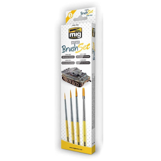 Ammo by MIG Brushes Starter Brush Set