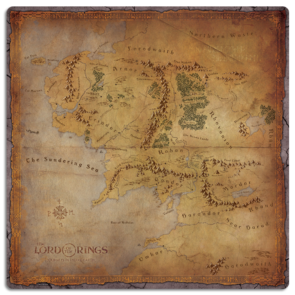 The Lord of the Rings Journeys in the Middle Earth Playmat