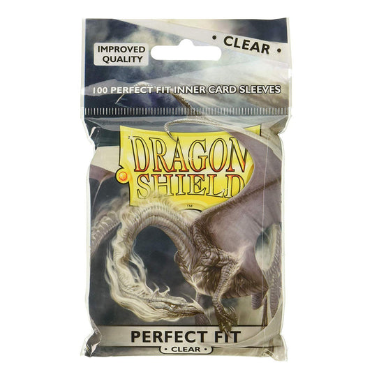 Dragon Shield Standard Perfect Fit 100ct Clear 63x88mm Sleeves