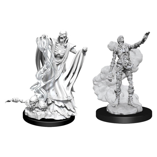 D&D Nolzurs Marvelous Unpainted Miniatures Lich and Mummy Lord