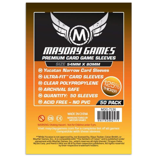 Mayday Premium Yucatan Narrow Card Game Sleeves 50ct 54 X 80 Twilight Imperium