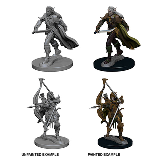 Pathfinder Deep Cuts Unpainted Miniatures Elf Male Fighter