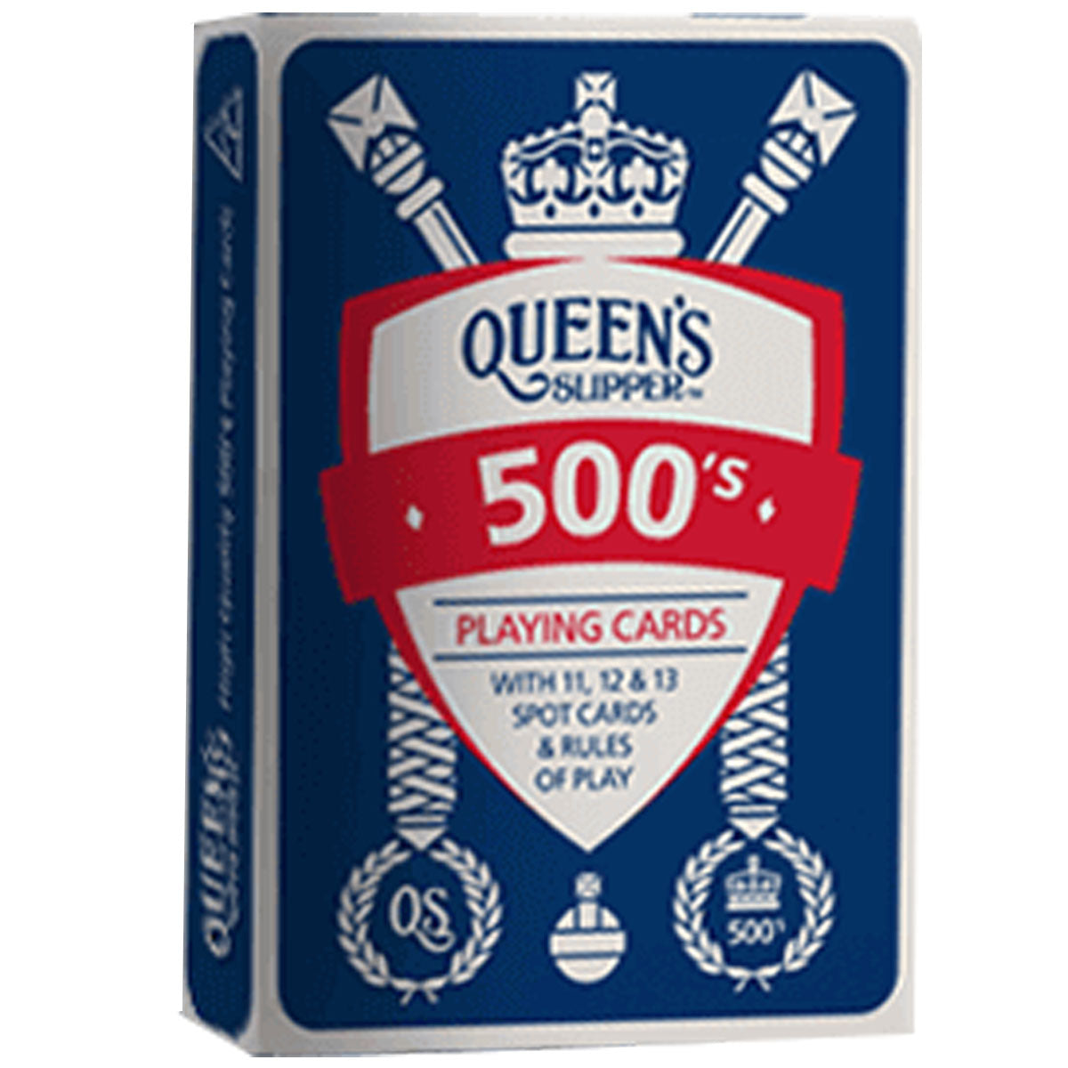 Queens Slipper Playing Cards 500s Single Pack Blue