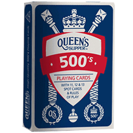 Queens Slipper Playing Cards 500s Single Pack Blue