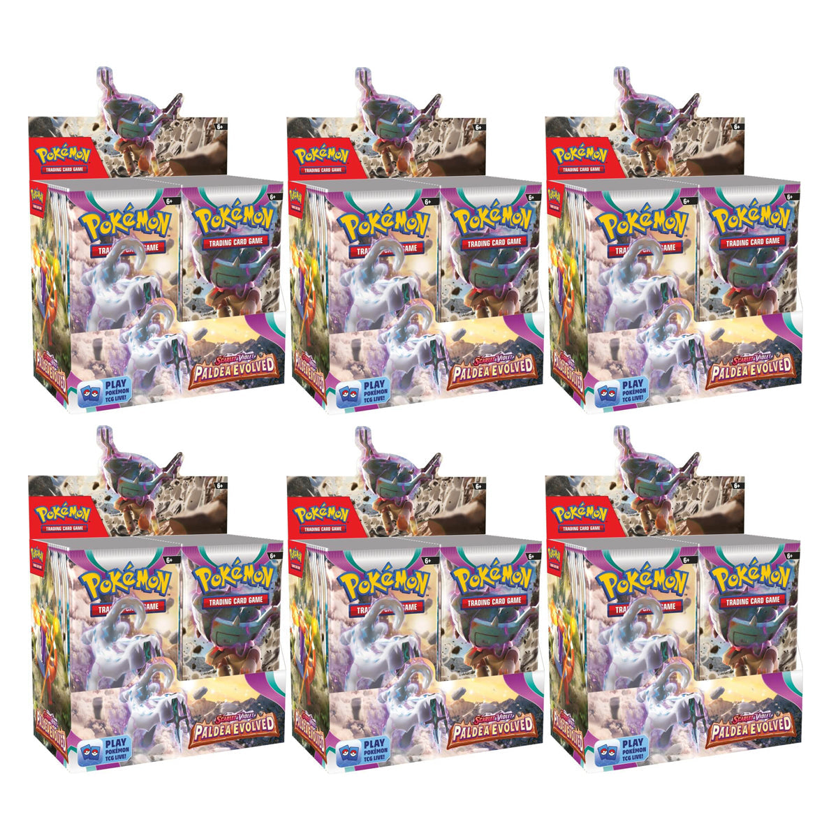 Scarlet & Violet 2 Paldea Evolved Booster Box X 6 POKEMON TCG