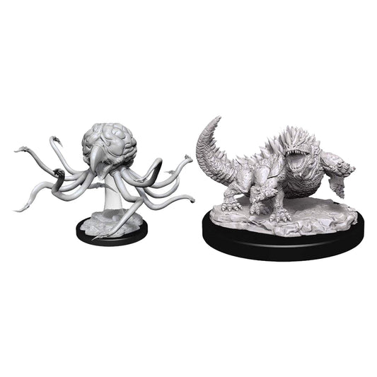 D&D Nolzurs Marvelous Unpainted Miniatures Grell and Basilisk