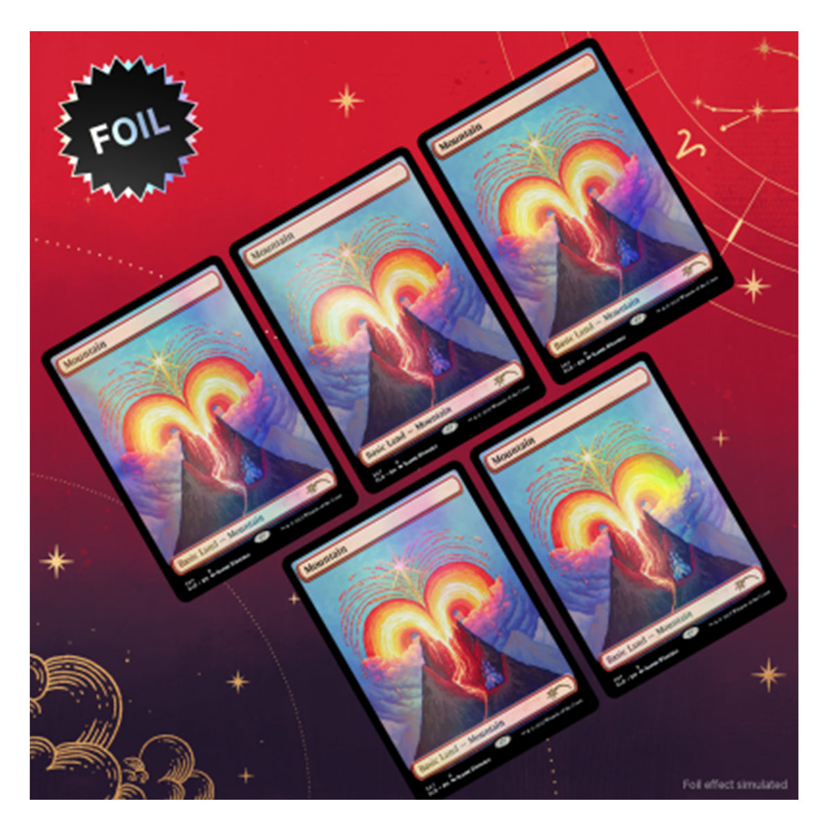 Secret Lair The Astrology Lands: Aries Foil Edition Magic the Gathering