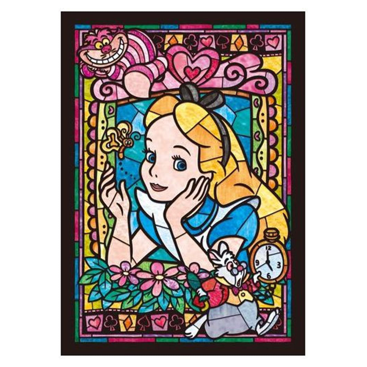 Tenyo Puzzle Disney Alice in Wonderland Alice Stained Glass Puzzle 266 pcs
