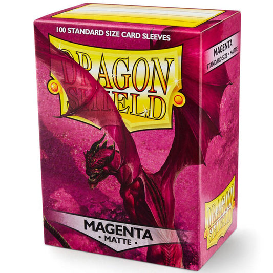 Dragon Shield Standard 100ct Magenta MATTE 63x88mm Sleeves