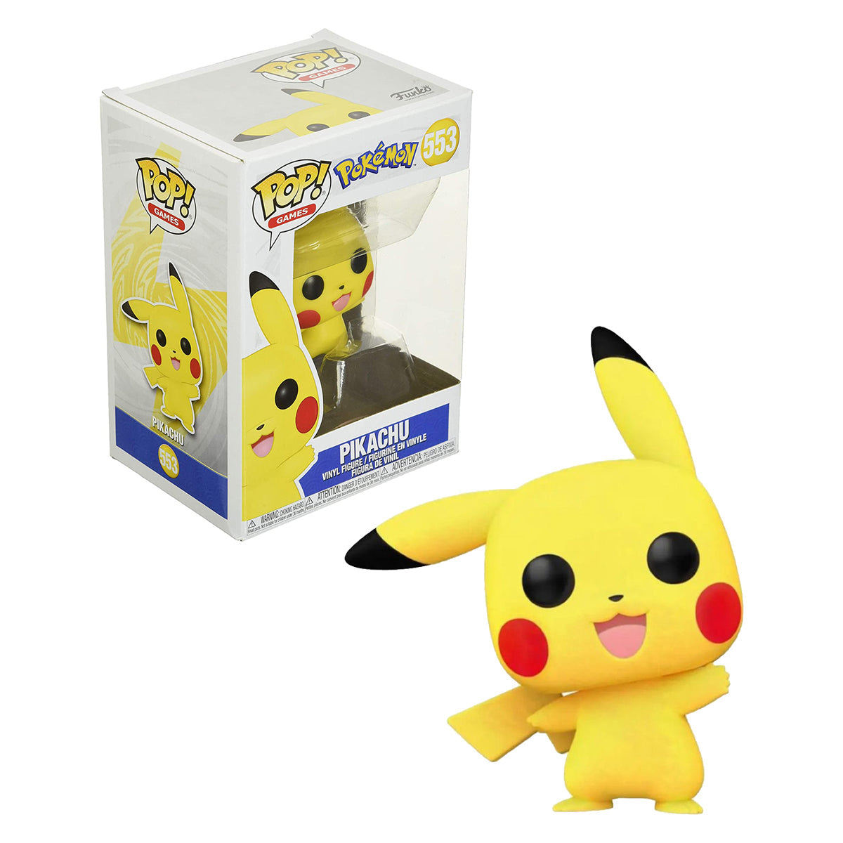 Pokemon - Pikachu Waving Flocked Pop! Vinyl