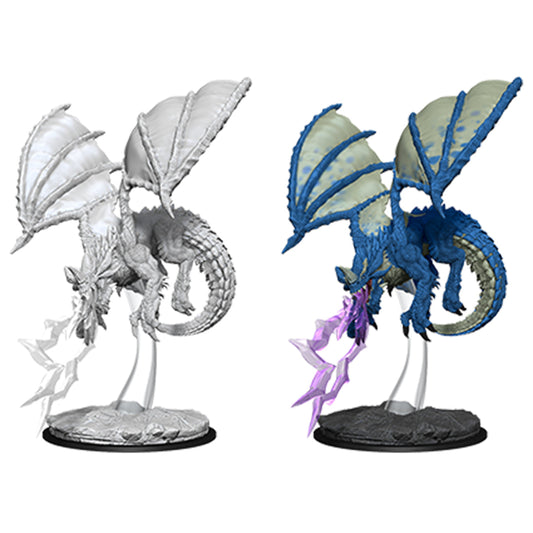 D&D Nolzurs Marvelous Unpainted Miniatures Young Blue Dragon