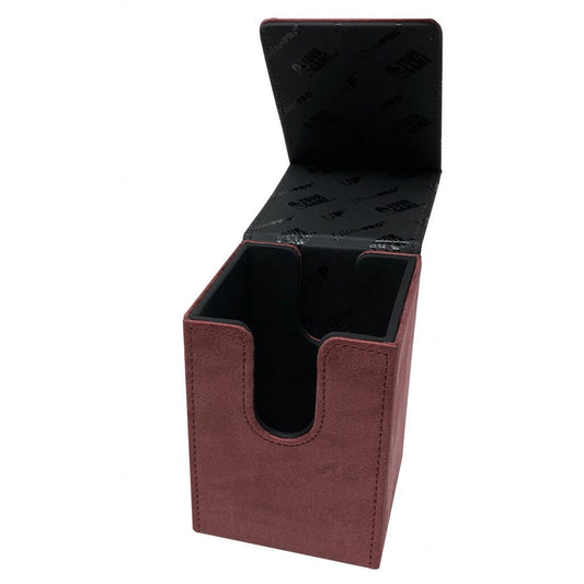 ULTRA PRO DECK BOX Suede Alcove Flip Deck Box Ruby