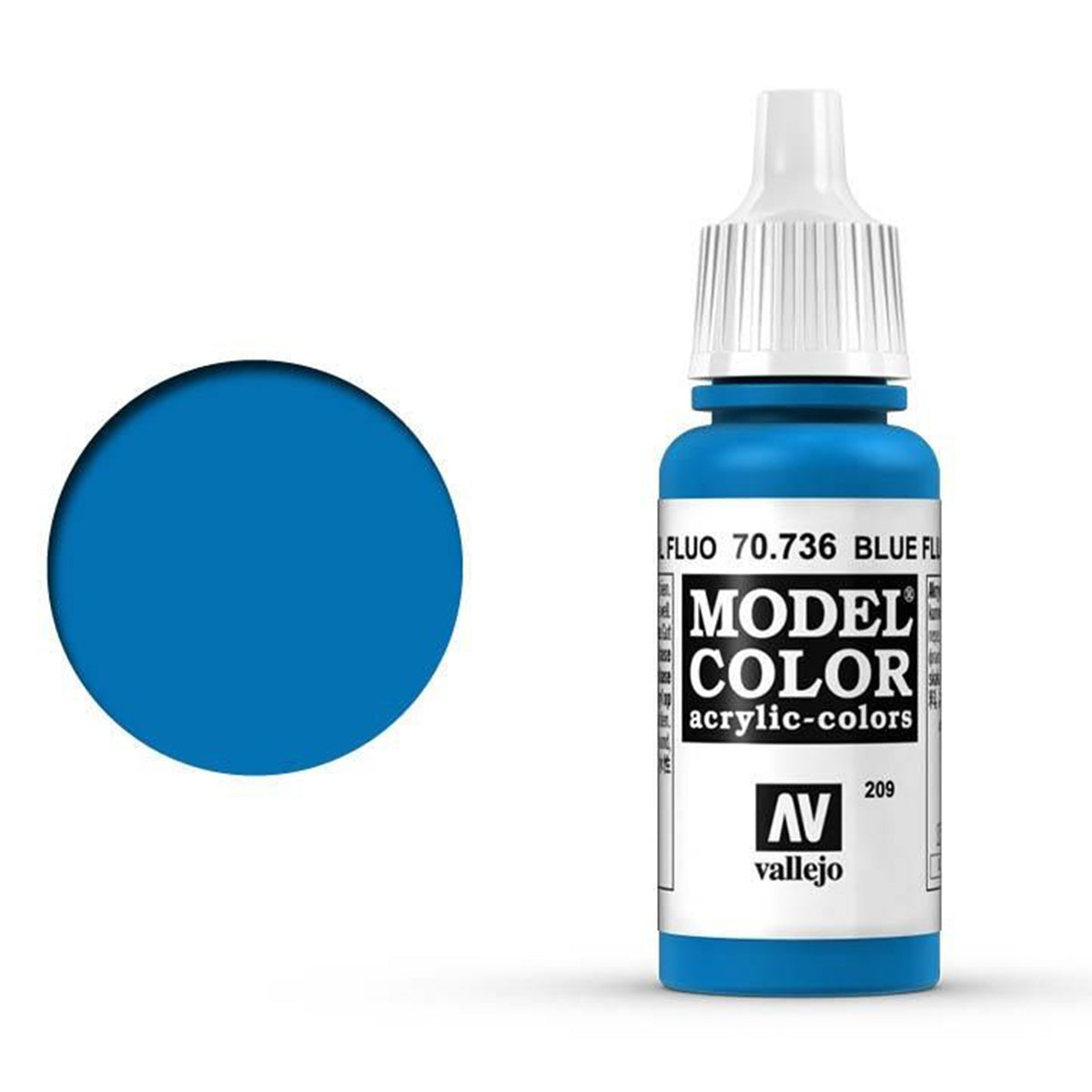 Vallejo Model Colour - Fluorescent Blue 17 ml