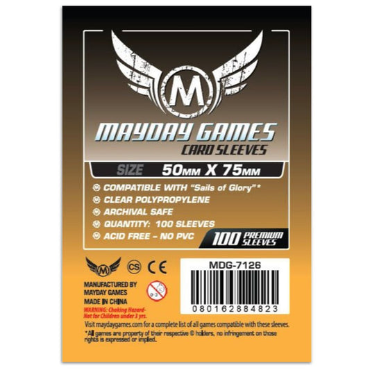 Mayday Custom Card Sleeves Pack of 100 50 X 75 MM Sails of Glory Nemo's War