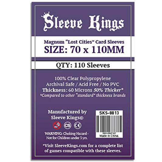 Sleeve Kings Board Game Sleeves Magnum Lost Cities 70mm x 110mm 110ct