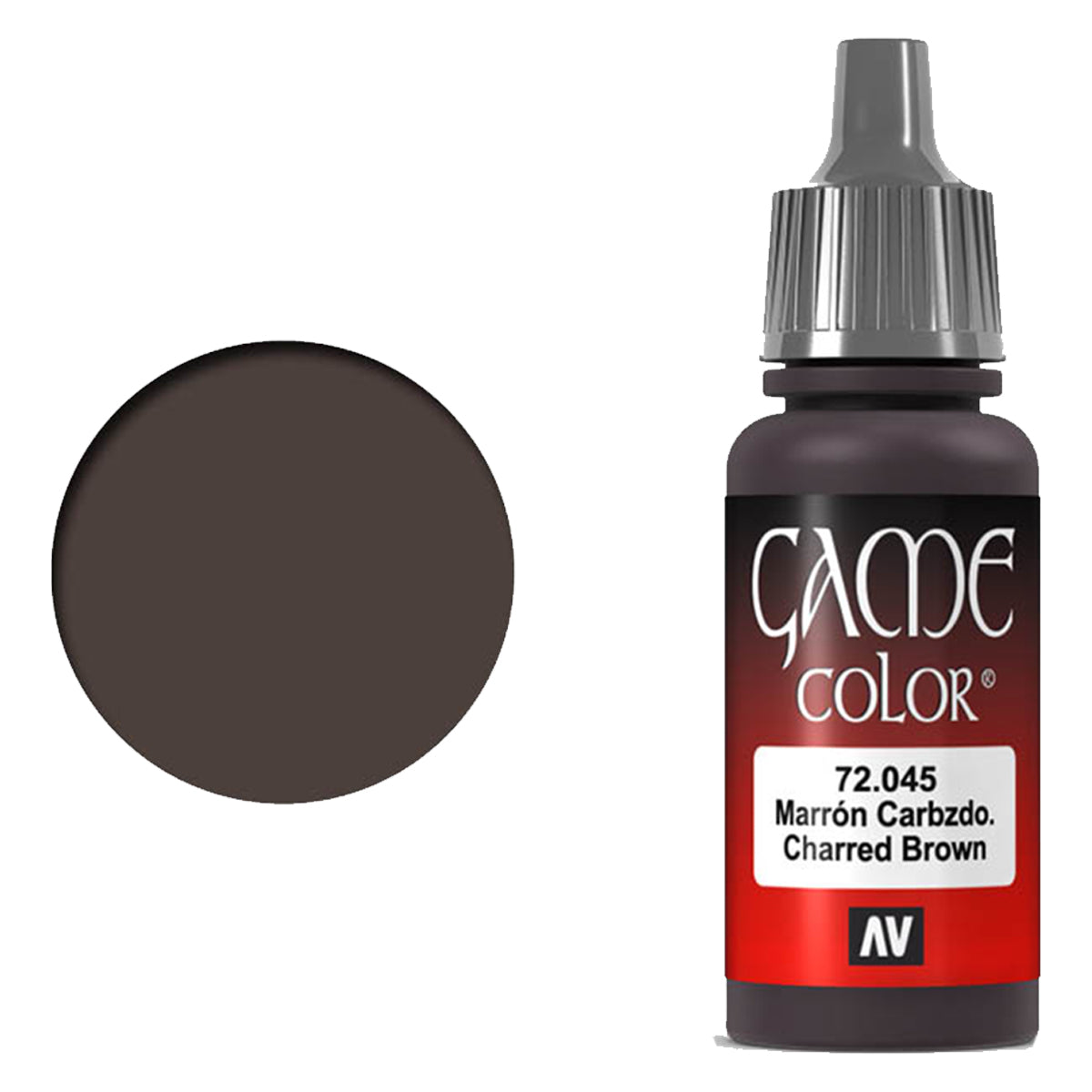 Vallejo Game Colour - Charred Brown 17 ml