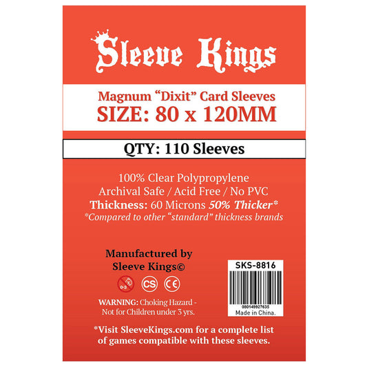 Sleeve Kings Board Game Sleeves Magnum Dixit 80mm x 120mm 110ct