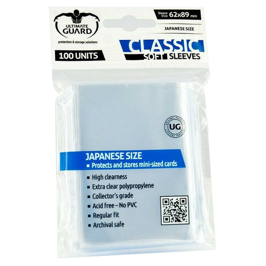 Ultimate Guard Precise-Fit Sleeves Japanese Size Transparent 100ct
