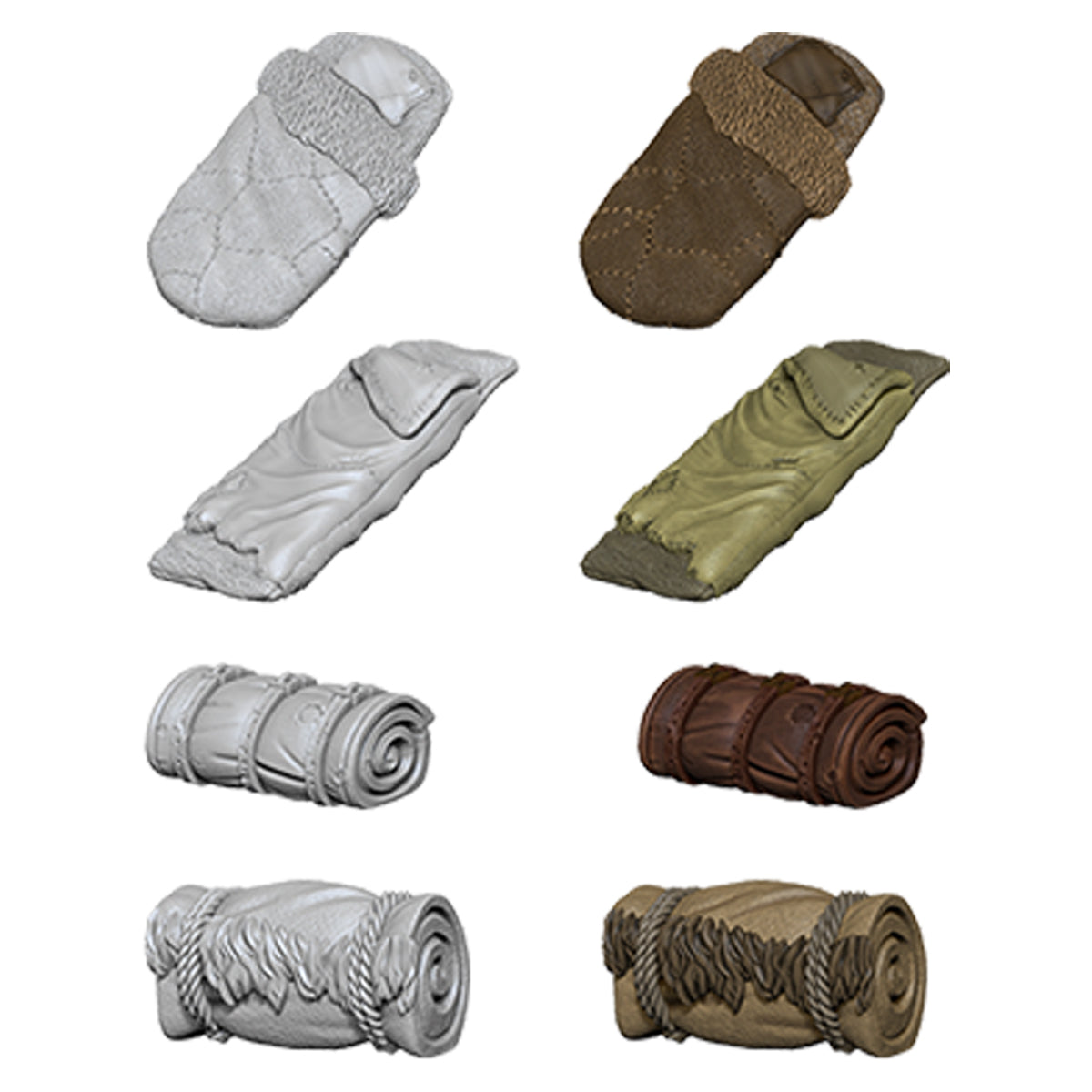 WizKids Deep Cuts Unpainted Miniatures Bedrolls