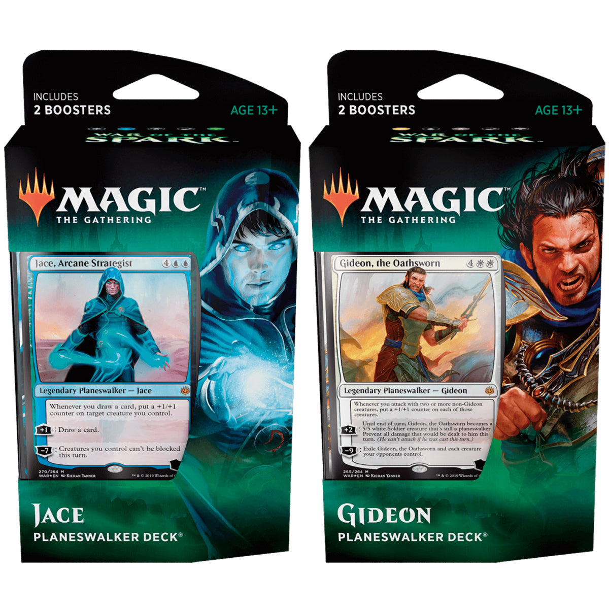Magic War of the Spark Planeswalker Theme Decks (Pair) MTG