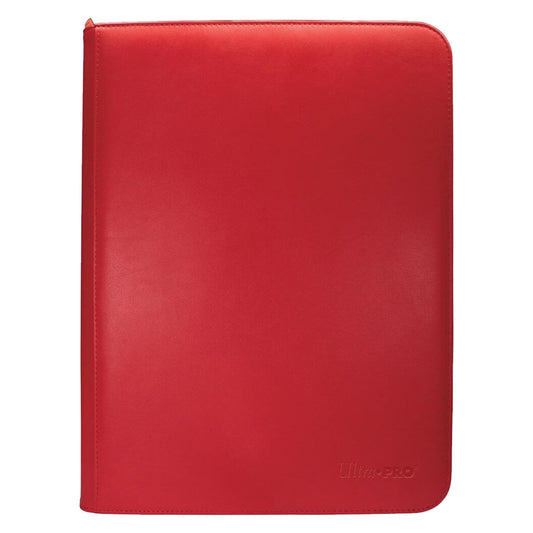 ULTRA PRO Binder - Vivid 9-Pocket Zippered Pro-Binder: Red