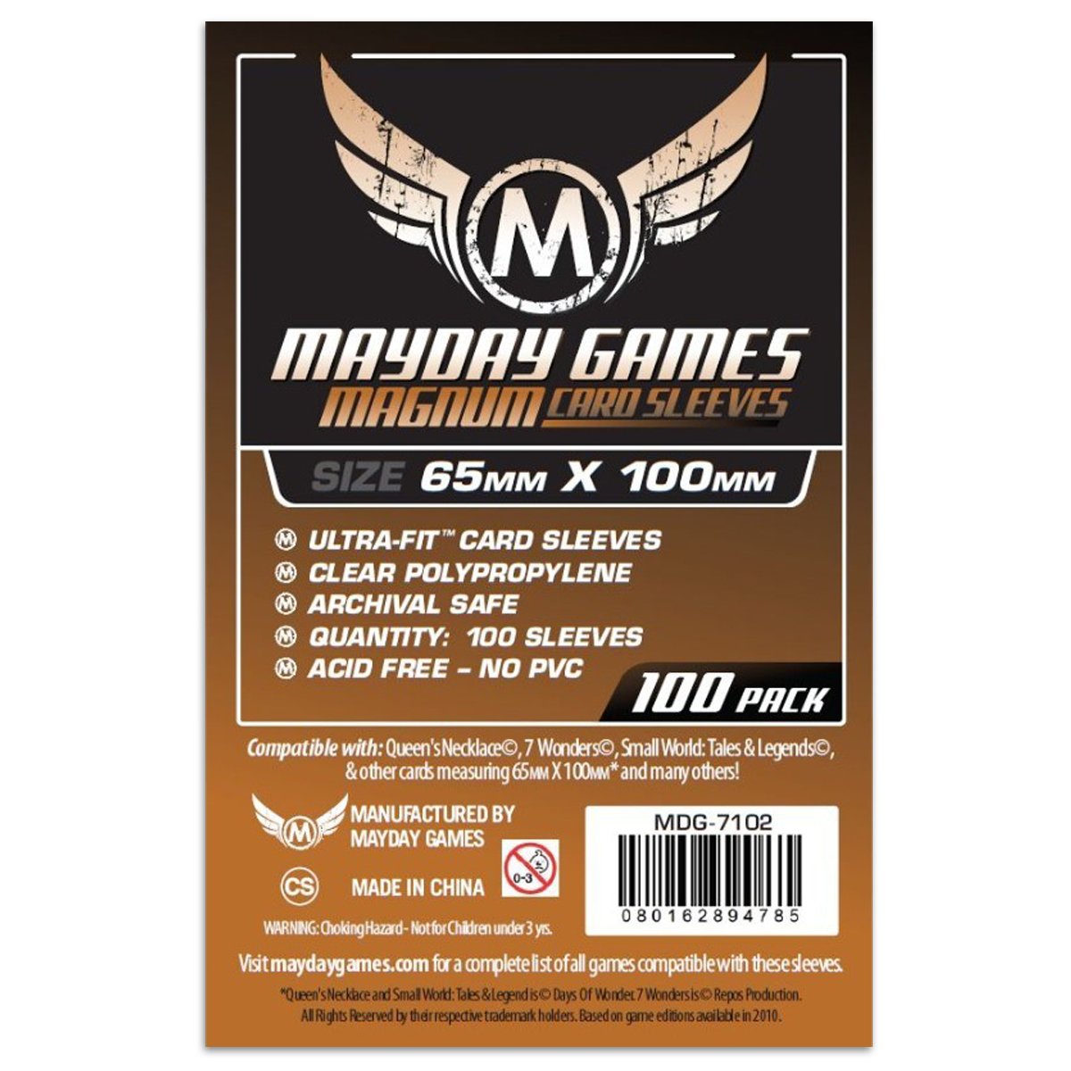 Mayday Magnum Copper Sleeve Pack of 100 65 X 100 MM 7 wonders