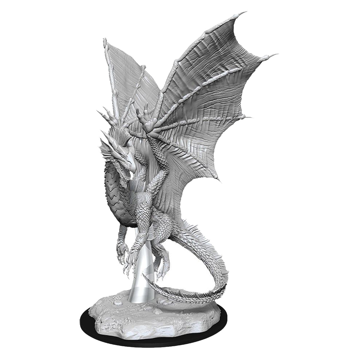 D&D Nolzurs Marvelous Unpainted Miniatures Young Silver Dragon