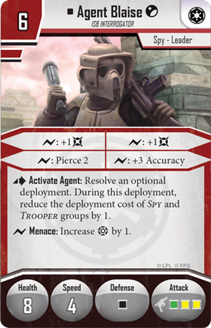 STAR WARS IMPERIAL ASSAULT AGENT BLAISE