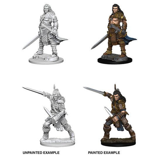 Pathfinder Deep Cuts Unpainted Miniatures Human Male Fighter
