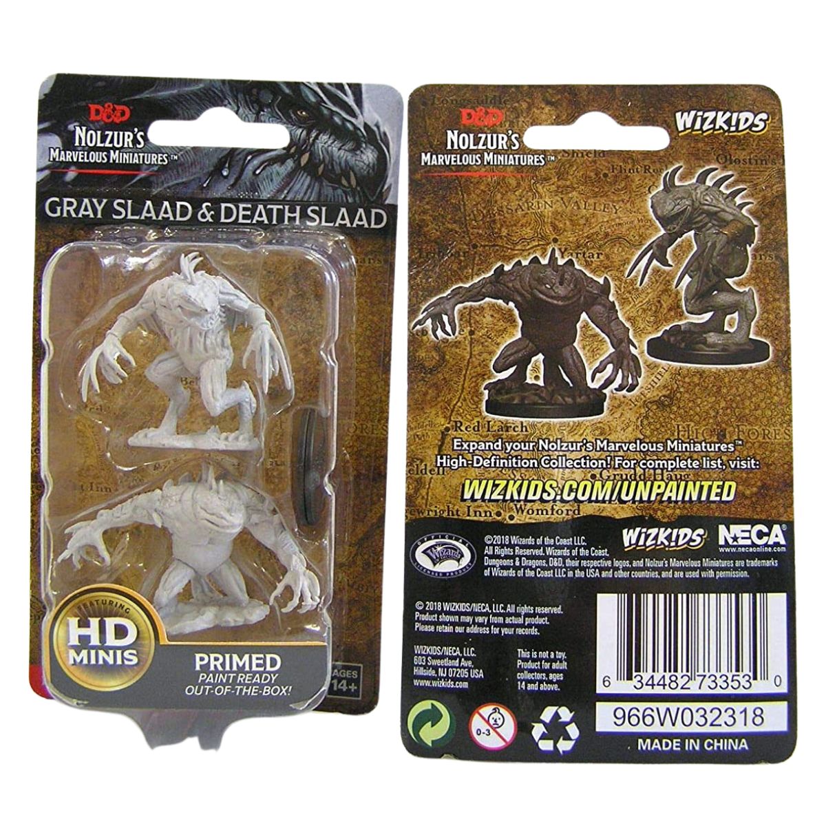 D&D Nolzurs Marvelous Unpainted Miniatures Grey Slaad & Death Slaad