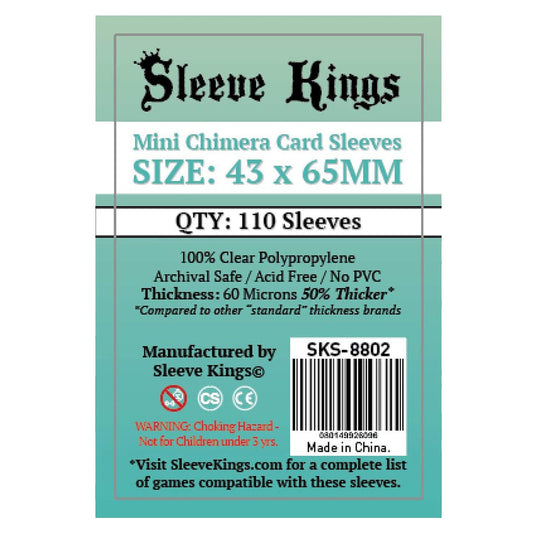 Sleeve Kings Board Game Sleeves Mini Chimera 43mm x 65mm 110ct