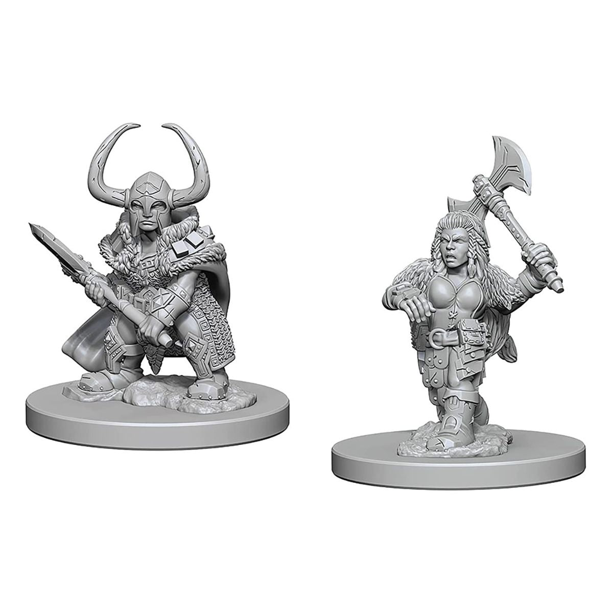 D&D Nolzurs Marvelous Unpainted Miniatures Dwarf Female Barbarian