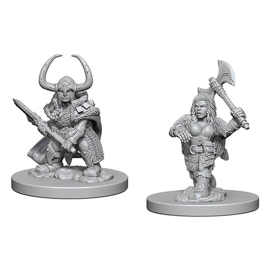 D&D Nolzurs Marvelous Unpainted Miniatures Dwarf Female Barbarian