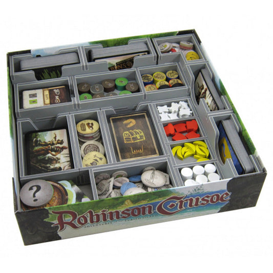 Folded Space Game Inserts Robinson Crusoe