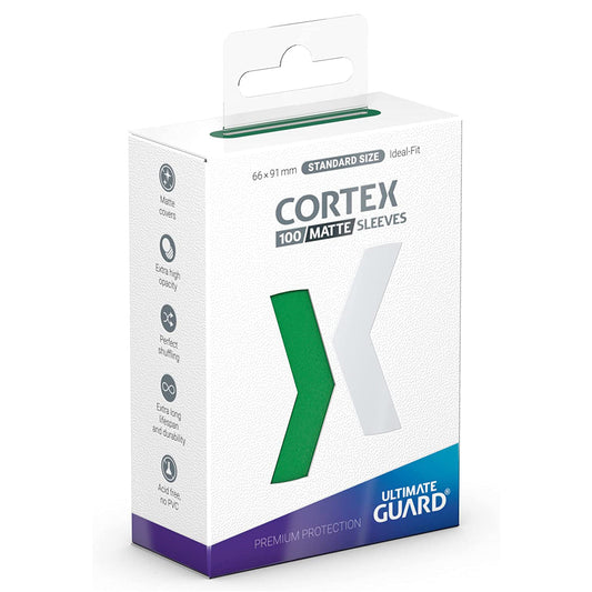 Ultimate Guard Cortex Sleeves Standard Size Matte Green 100ct