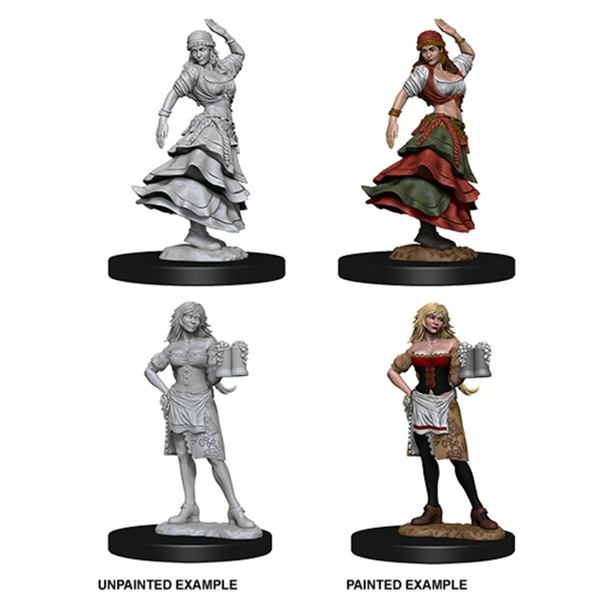 Pathfinder Deep Cuts Unpainted Miniatures Bartender Dancing Girl