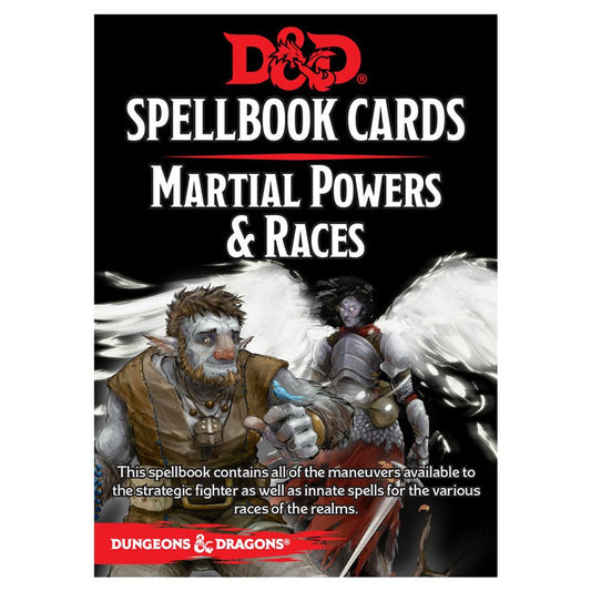 D&D Spellbook Cards Martial Powers & Races