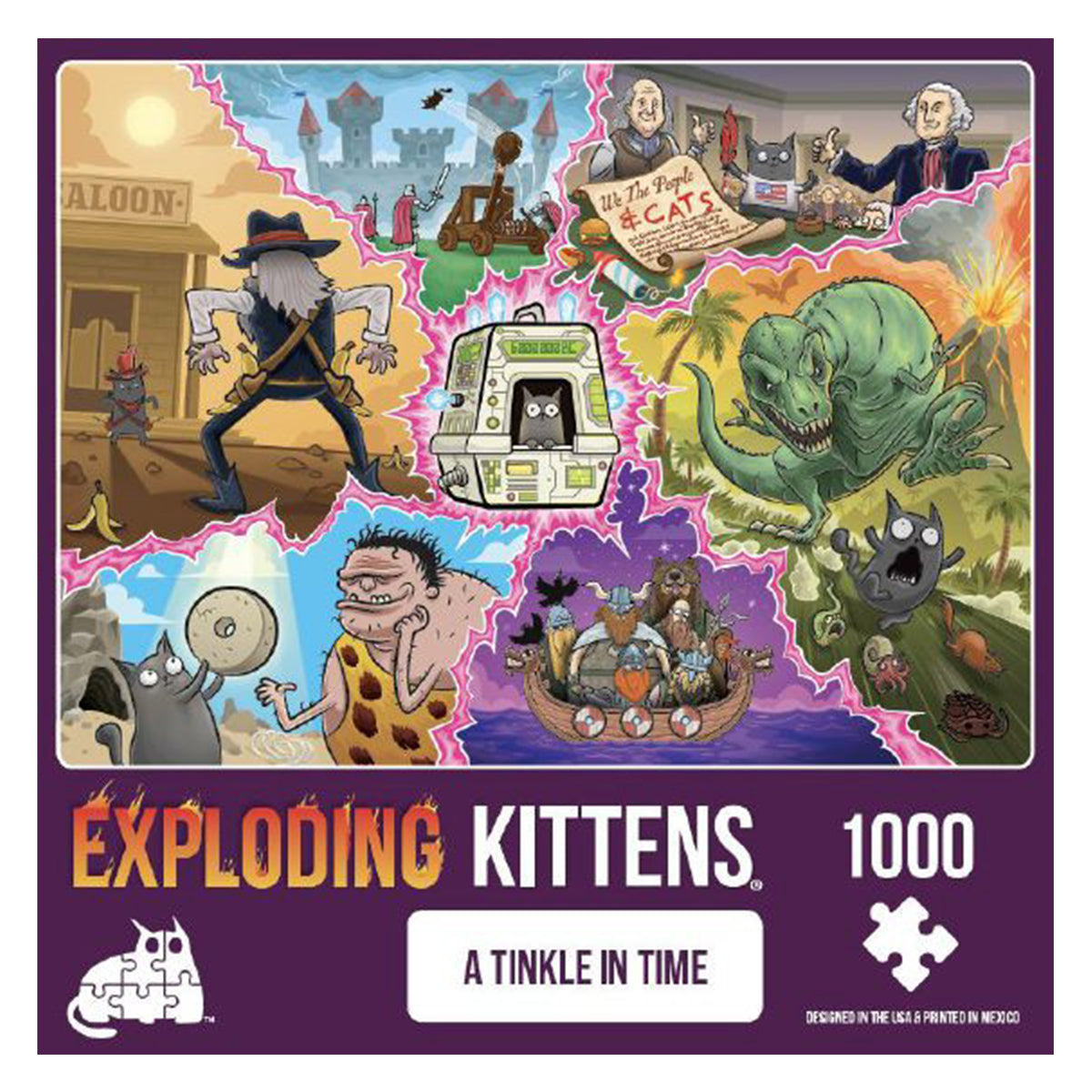 Exploding Kittens Puzzle A Tinkle In Time 1,000 pieces