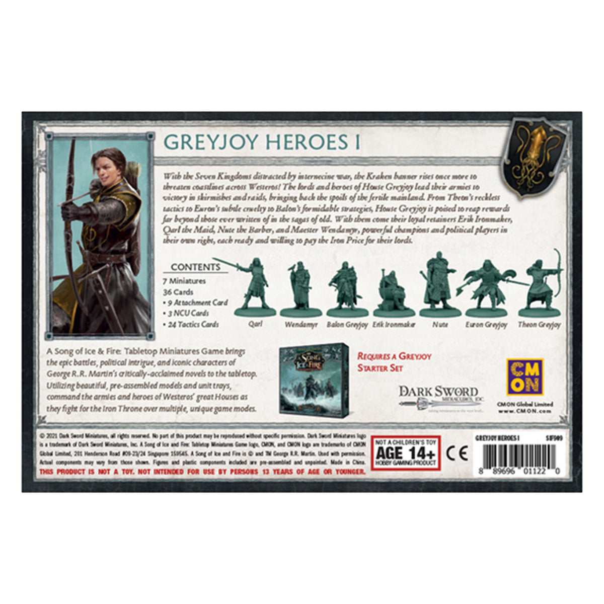 A Song of Ice and Fire Greyjoy Heroes 1
