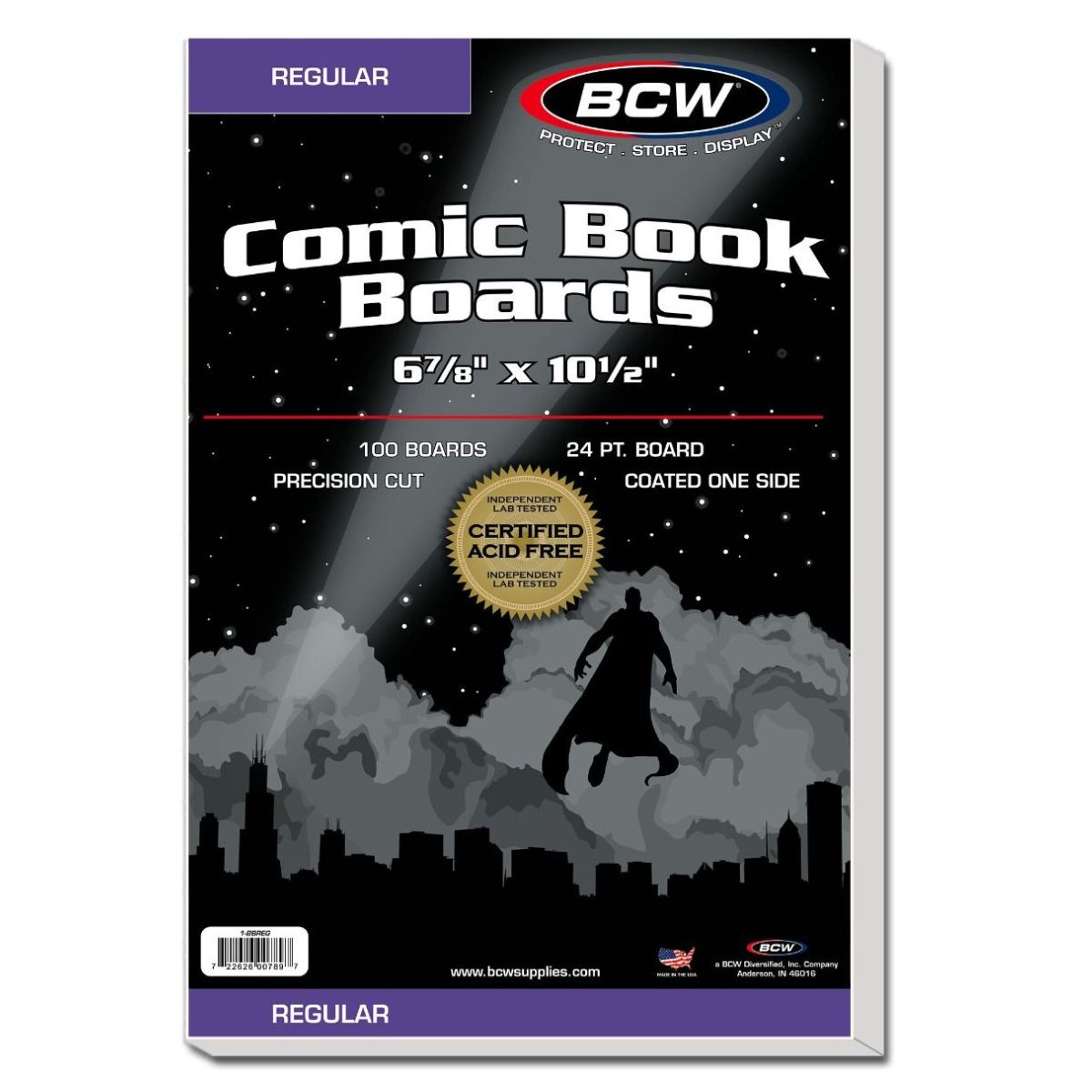 BCW Comic Book Backing Boards 100 Boards Per Packs
