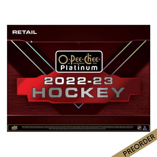 NHL - 2022/23 O-Pee-Chee Platinum Hockey Blaster Trading Cards (Display of 6)