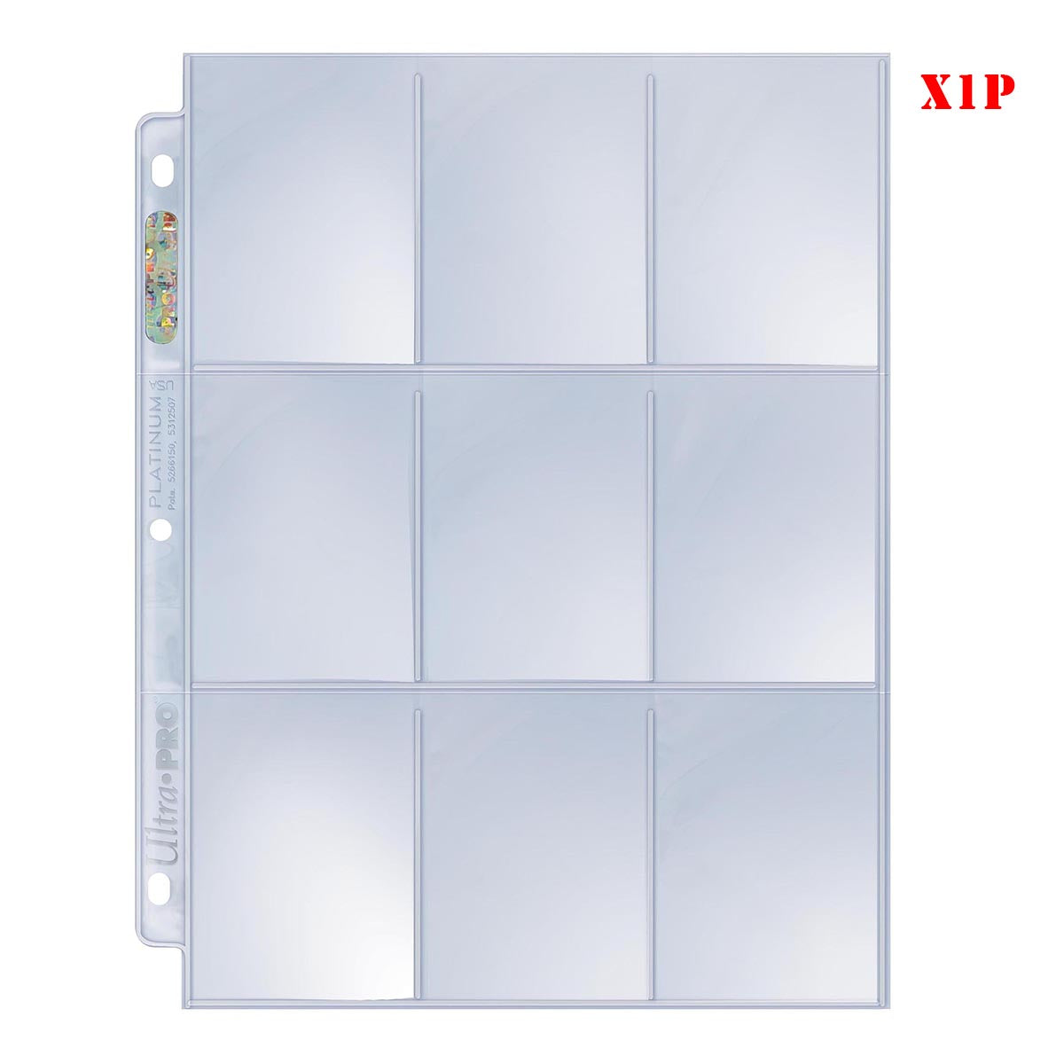 ULTRA PRO 9 Pocket Clear Side Load Premium Pages