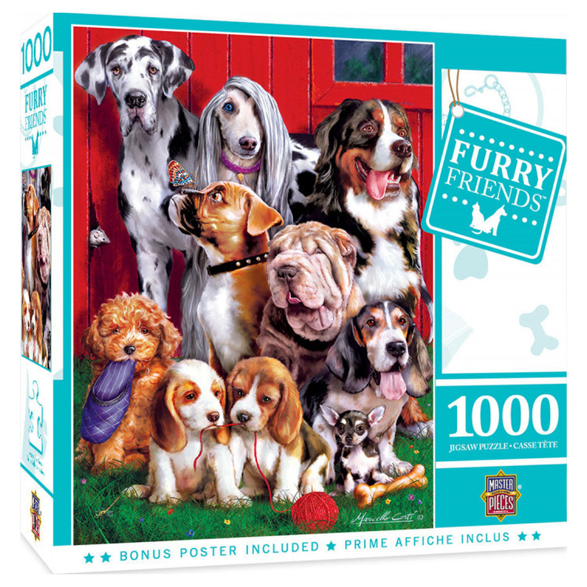 Masterpieces Puzzle Furry Friends Sitting Pretty Puzzle 1000 pieces