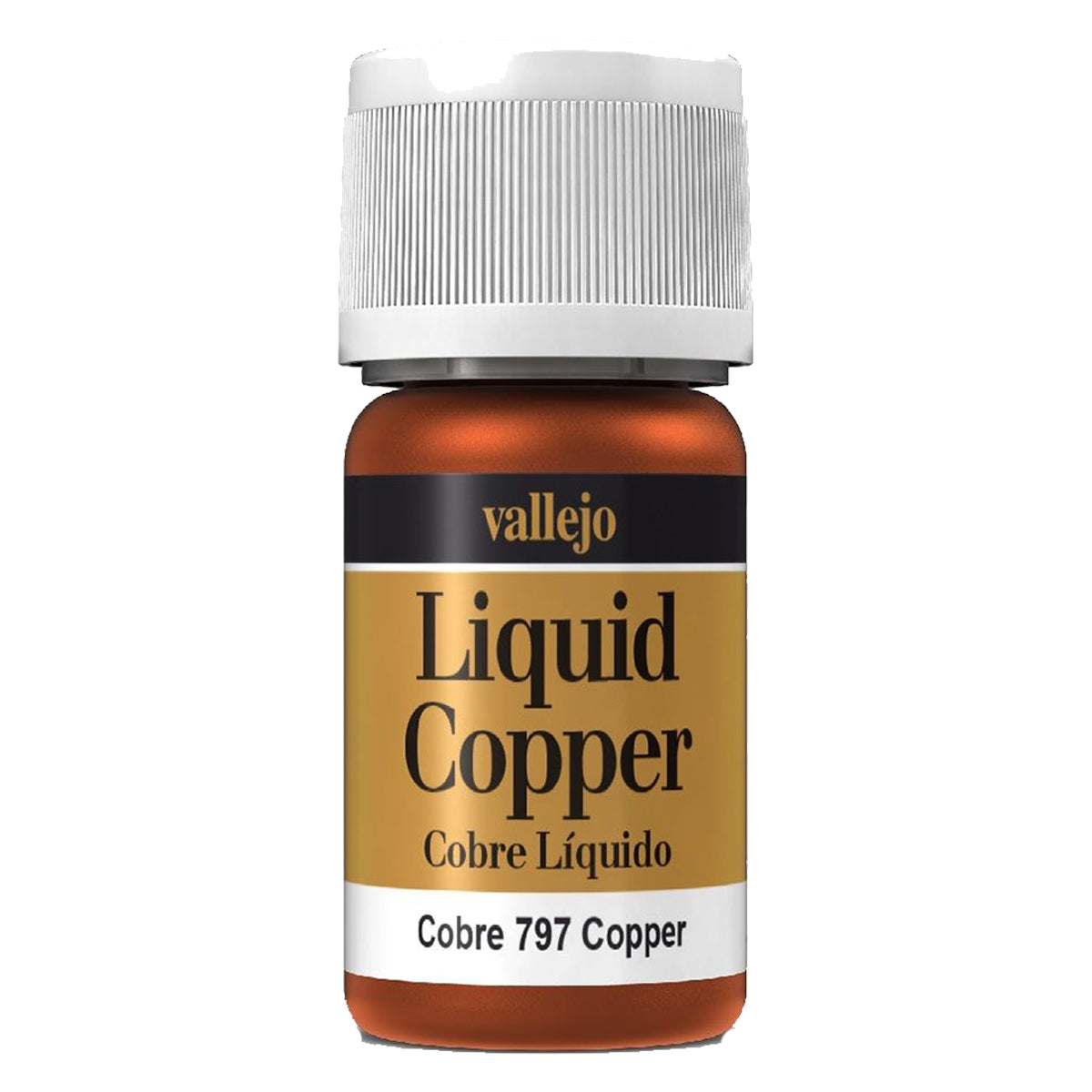 Vallejo Model Colour - Metallic Liquid Copper (Alcohol Base) 35 ml