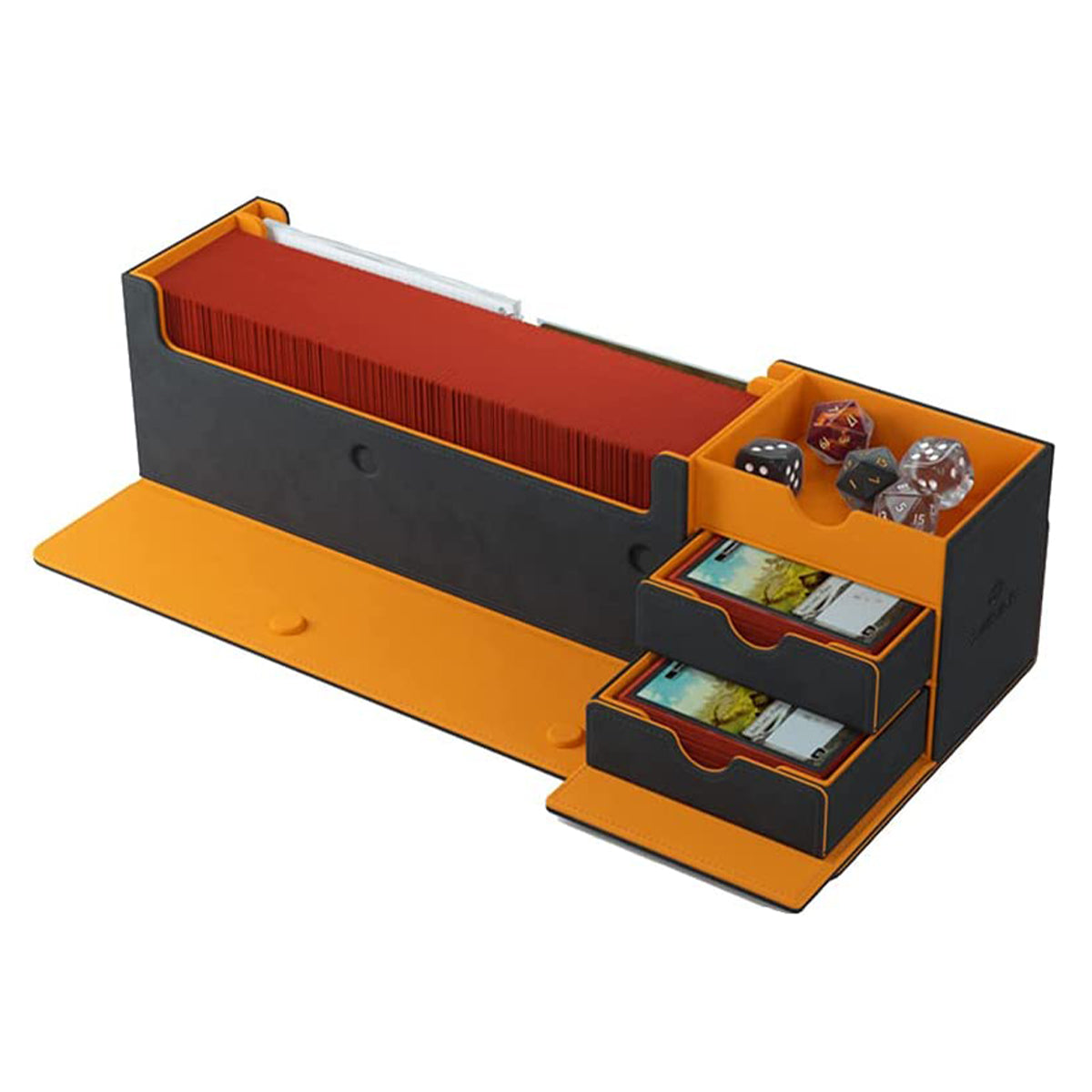 Gamegenic Cards Lair 400+ Convertible Black/Orange Deck Box