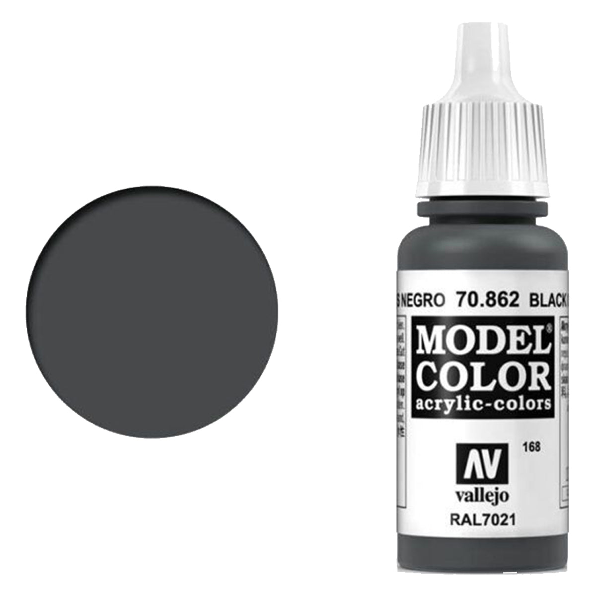 Vallejo Model Colour - Black Grey 17 ml