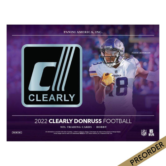NFL - 2022 Clearly Donruss Hobby Football Cards (Display of 4)