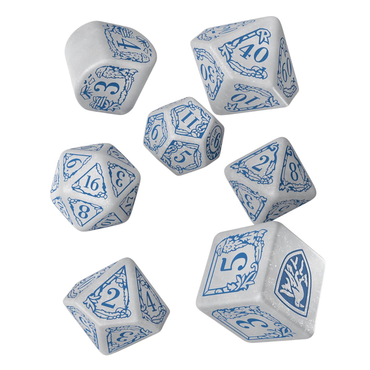 Q Workshop Harry Potter Modern Dice Set - Ravenclaw - White Dice Set 7