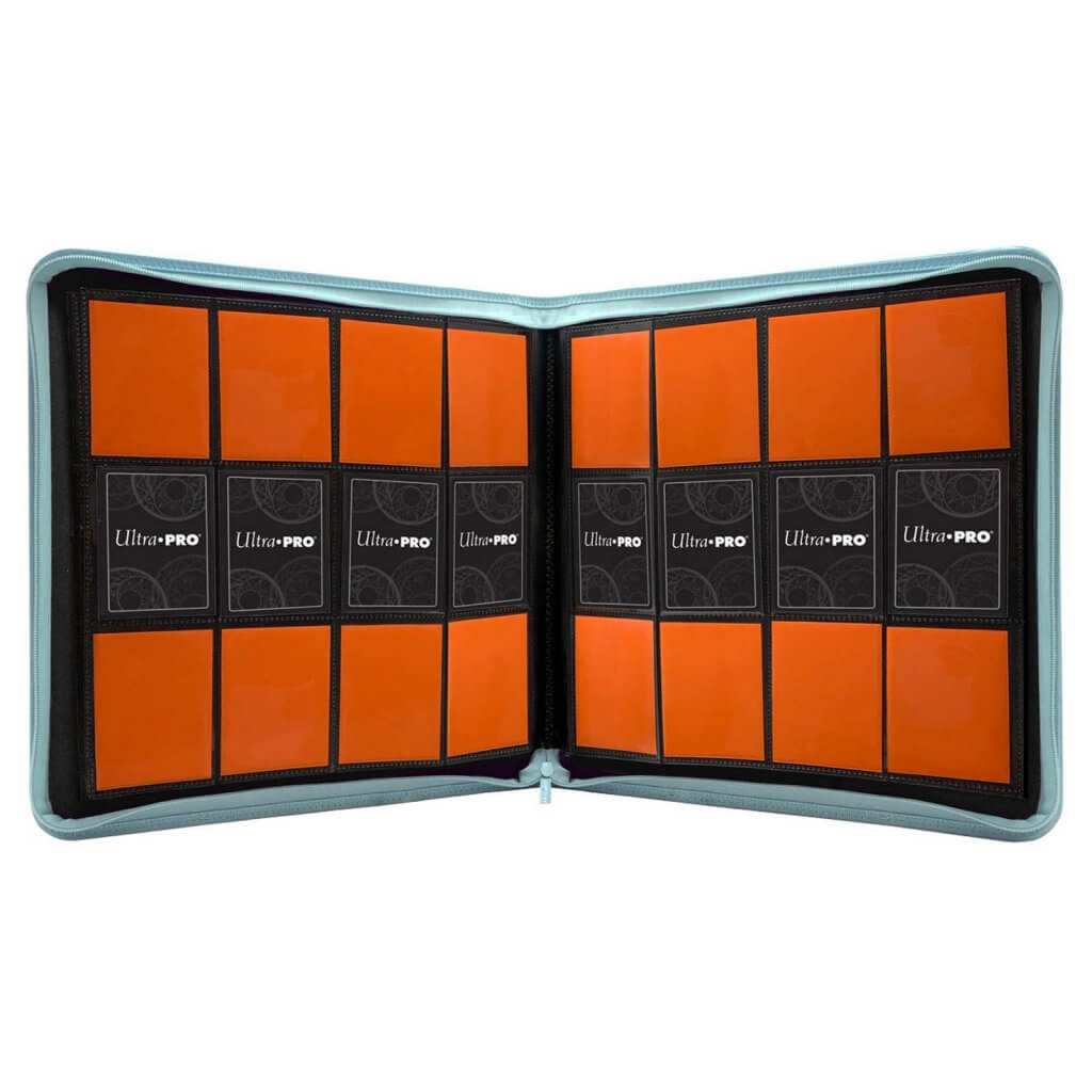 ULTRA PRO Binder 12 pocket Zippered PRO Binder Light Blue